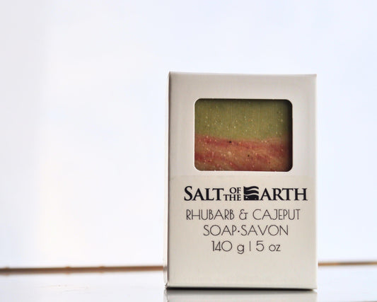 RHUBARB & CAJEPUT | BOTANICAL ENRICHED ARTISAN BAR SOAP