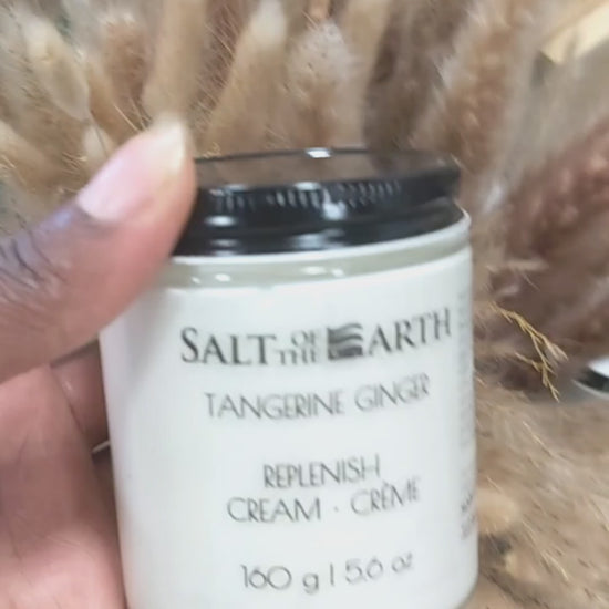 tangerine ginger replenish cream for hand care and body care salt of the earth body ottawa