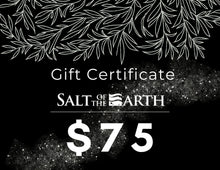 Load image into Gallery viewer, SALT OF THE EARTH NATURAL SKINCARE INSTANT GIFT CERTIFICATE - SALT OF THE EARTH

