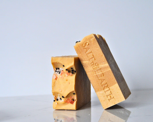 CARROT RED CLAY & LIME | NATURAL ARTISAN SOAP BAR - SALT OF THE EARTH