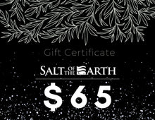 Load image into Gallery viewer, SALT OF THE EARTH NATURAL SKINCARE INSTANT GIFT CERTIFICATE - SALT OF THE EARTH
