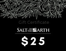 Load image into Gallery viewer, SALT OF THE EARTH NATURAL SKINCARE INSTANT GIFT CERTIFICATE - SALT OF THE EARTH

